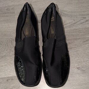 Clarks Black Slip-On Shoes